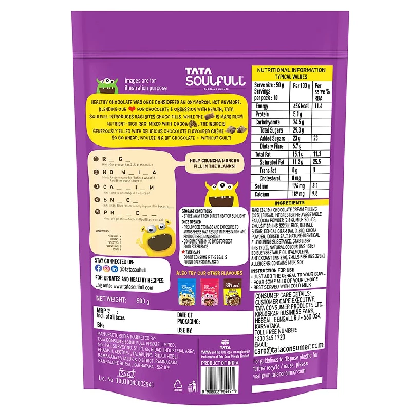 Tata Soulfull Ragi Bites Choco Fills, 500 g-3.webp